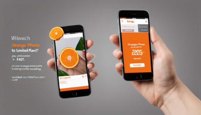 découvrez les différents forfaits téléphoniques orange pour des appels illimités et une connexion rapide, et choisissez celui qui correspond le mieux à vos besoins.