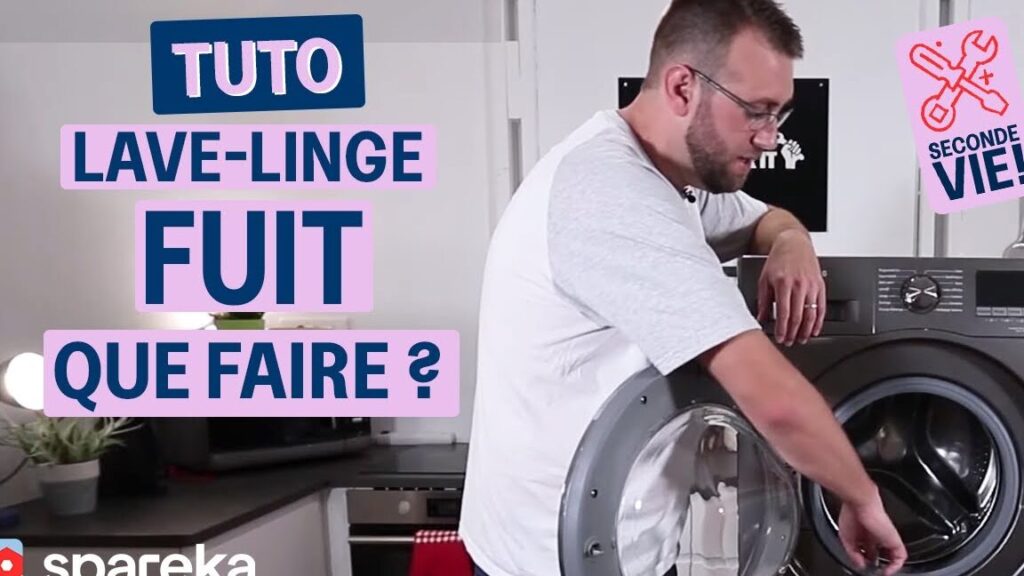 Comment réparer une fuite d’eau par le bas de votre machine à laver ?