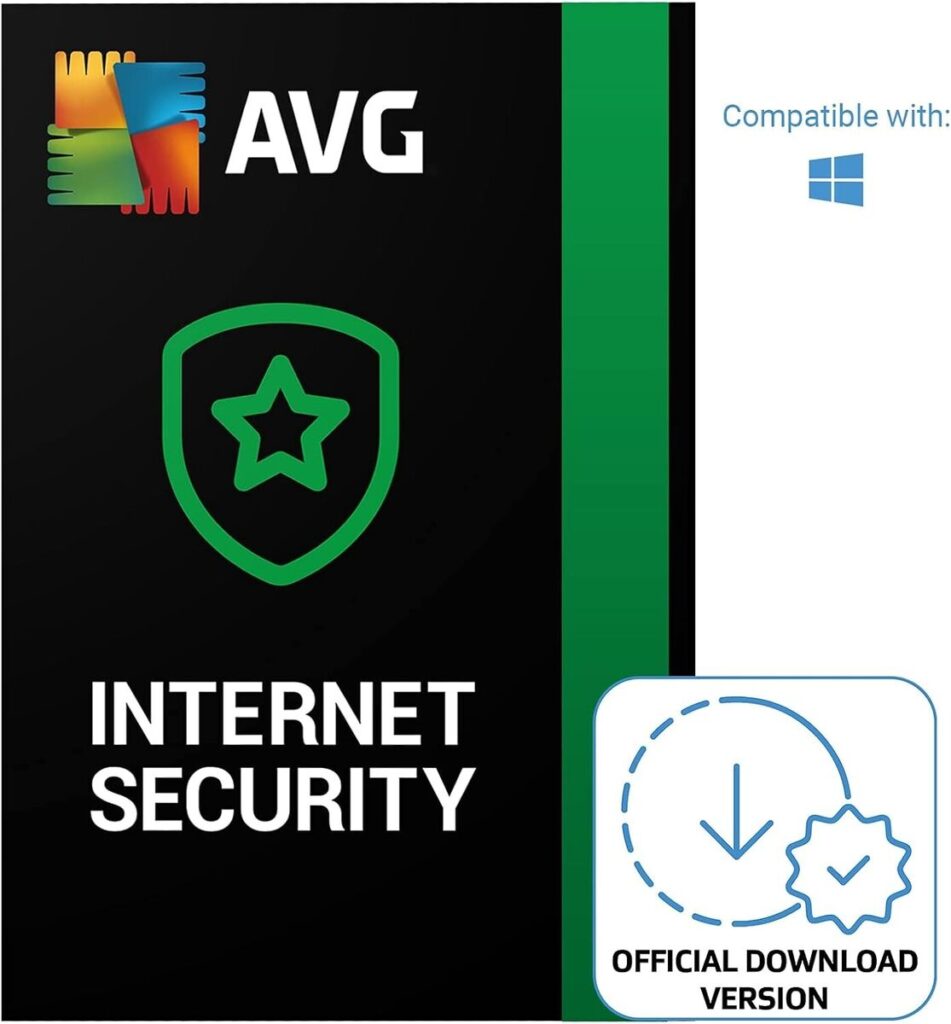Clé de licence AVG Internet Security 2025 pour dix appareils avec protection antivirus