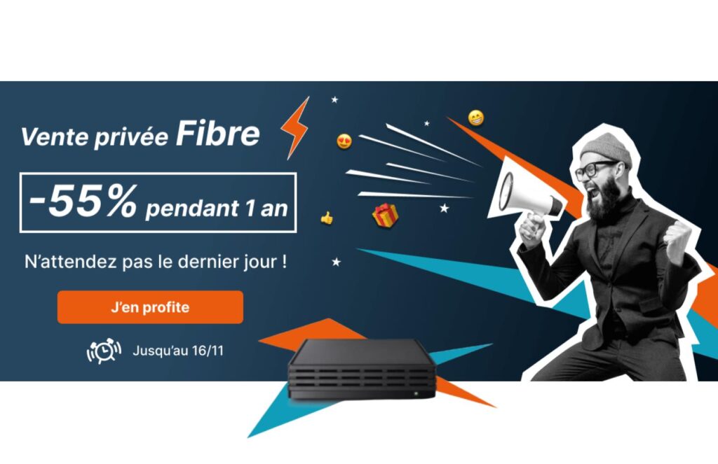 Illustration d'une offre de box internet Bouygues en vente privée à prix réduit