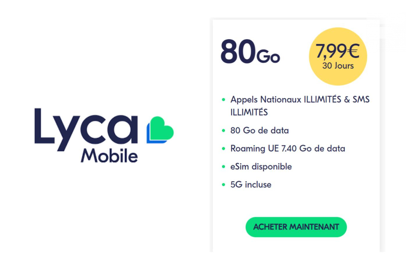 Illustration forfait Lycamobile