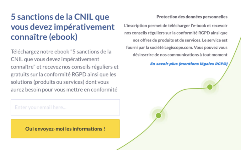 Exemple de formulaire RGPD conforme illustrant la protection des données personnelles