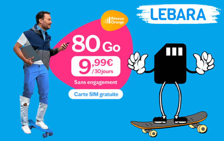 Forfait Lebara 80 Go avec appels illimités pour un usage internet renforcé