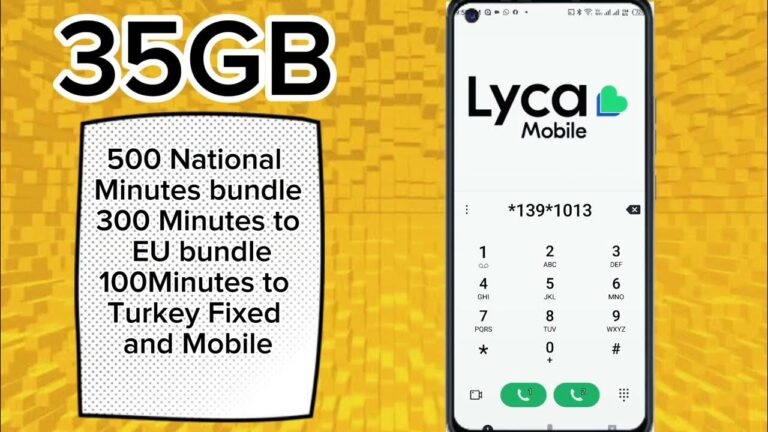 Forfaits internet Lyca Mobile avec explications des codes de recharge