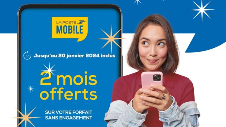 Offre La Poste Mobile avec 2 mois gratuits sans engagement