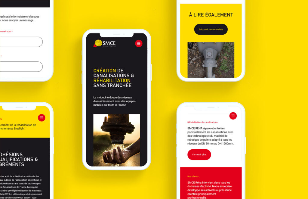 Refonte professionnelle de site internet responsive pour une entreprise à Mulhouse