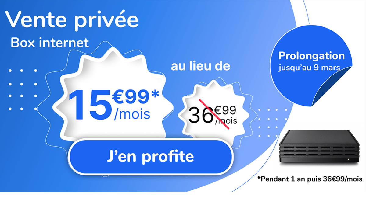 Remise box internet en vente privée