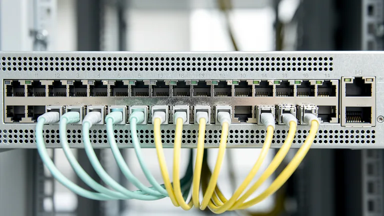 Ports SFP d’un switch réseau