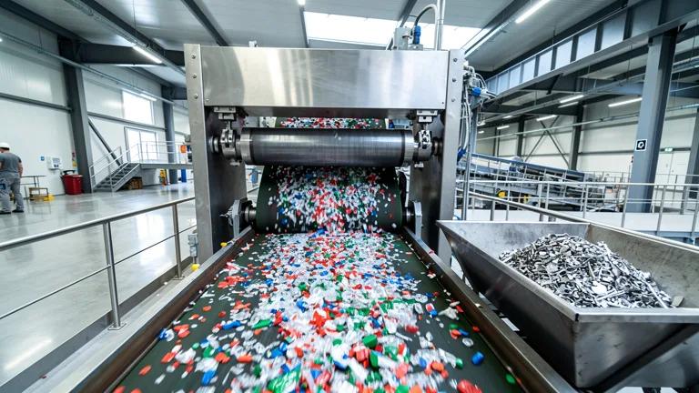 Séparation magnétique dans le recyclage plastique