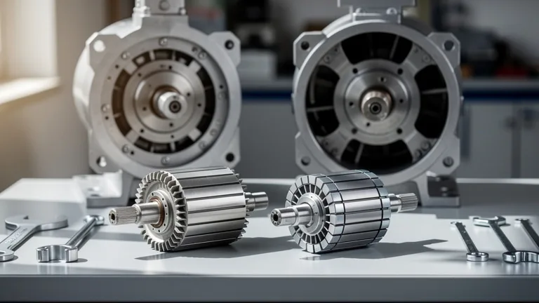 Rotors de moteurs synchrone et asynchrone