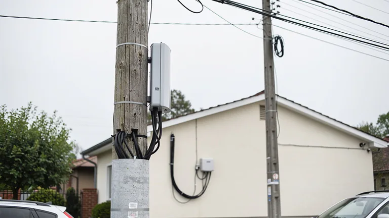 Poteaux et supports pour fibre aérienne